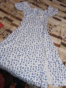Floral Print Summer Midi Dress
