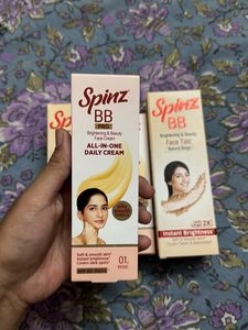 Spins Bb Cream And Face Talc Powder