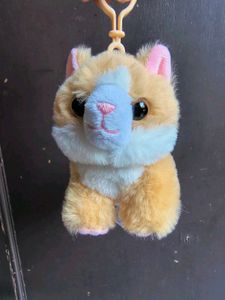 Adorable Plush Cat Keychain