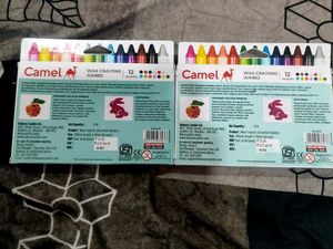 Camel Wax Crayons Jumbo - 2 Packs