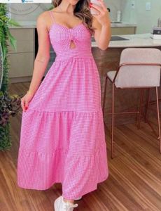 Pink Gingham Sundress