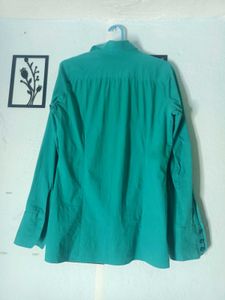 Teal Long Sleeve Button-Up Shirt