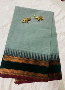 Elegant Cotton Saree with Border