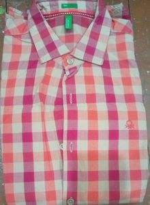 Pink &amp; White Gingham Button-Up Shirt