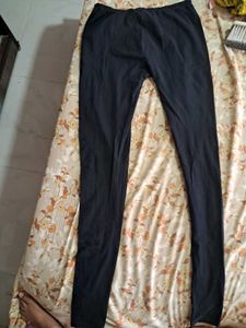 Blue Kurta with Black Bottom Set