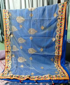 Blue Partywear Saree