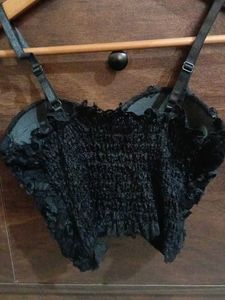 Black Rose Corset Top