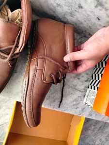 real leather Men's Brown boot