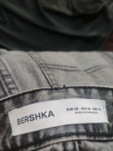 BUNDLE | Bershka Acid Wash Jeans + Black Bodysuit