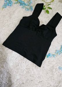 Black Tank &amp; Beige Pants Set