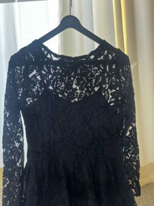 Elegant Black Lace Dress
