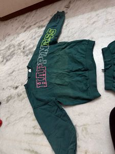Green Sweatshirt &amp; Joggers Set
