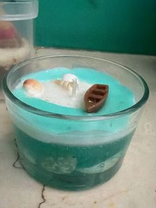 Handmade Beach Themed Candle