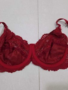 Red Lace Bra &amp; Panty Set