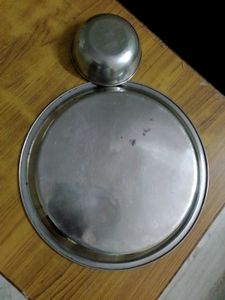 Roti box with thali and bowl