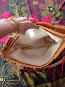 Stylish Color Block Tote Bag