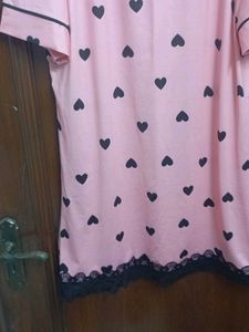 Cute Pink Heart Nightgown