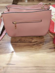Cute Pink &amp; Blue Floral Crossbody Bag