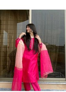 Elegant Pink Kurta Set with Dupatta