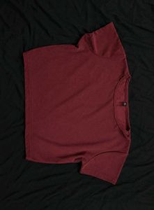 Maroon Cap Sleeve T-Shirt