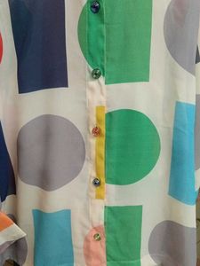 Colorful Geometric Print Co-ord Set