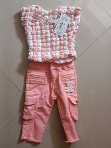Combo Kids Co Ord And block
