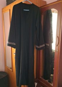 Elegant Black Abaya Dress For Kids