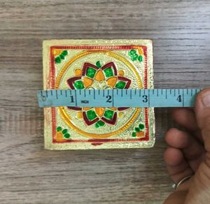 GOLDEN POOJA CHOWKI