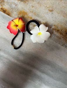New Floral Hair Ties - Set of 2