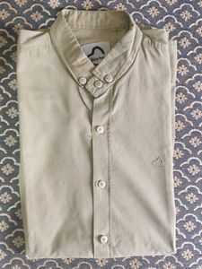 Men's Beige Casual Shirt