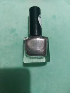 Set Of Three Glitter Nail Polish / Gold, Silver &amp; Purple.