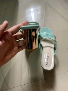 Stylish Mint Green Heeled Sandals