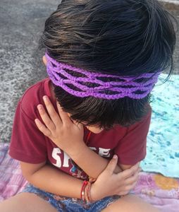 🌺 crochet hairband  mesh