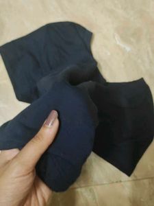Basic Black crop top ( navy blue hint)