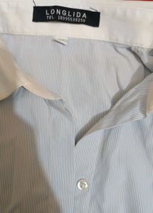 Classic Light Blue Short Sleeve Blouse