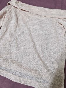 Off Shoulder Textured Top- brand new