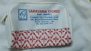 White Red Money Purse