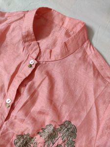A-line Pink Kurta