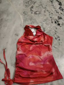 Tie-Dye Halter Neck Top