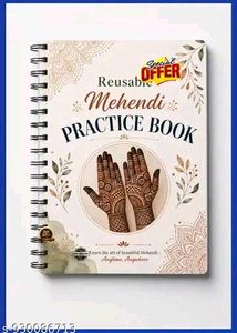 Reusable Mehendi Practice Book 30 sheets