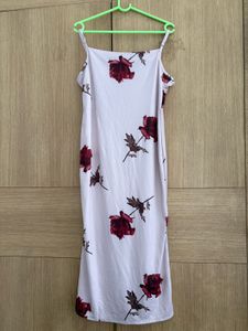 Floral Spaghetti Strap Midi Dress