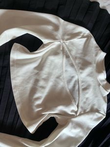 White Cut-Out Bell Sleeve Top