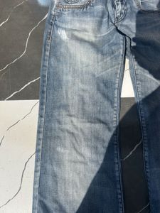 Women's Blue Wash Wide Leg Jeans