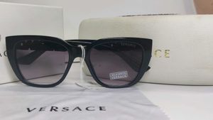 Versace Black Cat-Eye Sunglasses