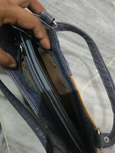 Stylish Two-Tone Hobo Handbag