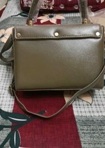 Chic Olive Green Handbag
