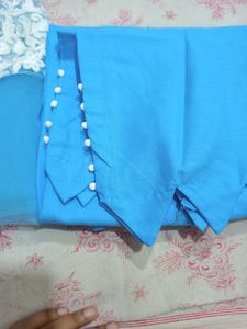 Pure Cotton Kurta Pant Dupatta Set