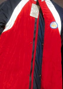 Red🔴&amp; Navy Blue Winter Hoodie Jacket For 38 Chest