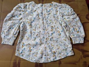 Floral Puff Sleeve Top