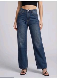 Classic Blue Wide Leg Jeans